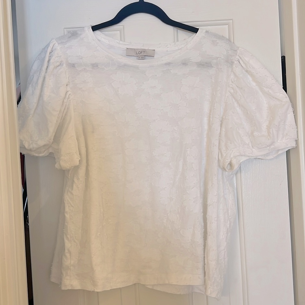 LOFT Flower Detail Top